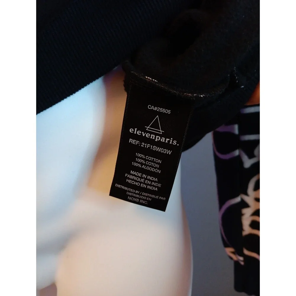 RARE Eleven Paris X Batman Medium Cotton Hoodie Abstract Art Size M - Picture 7 of 7